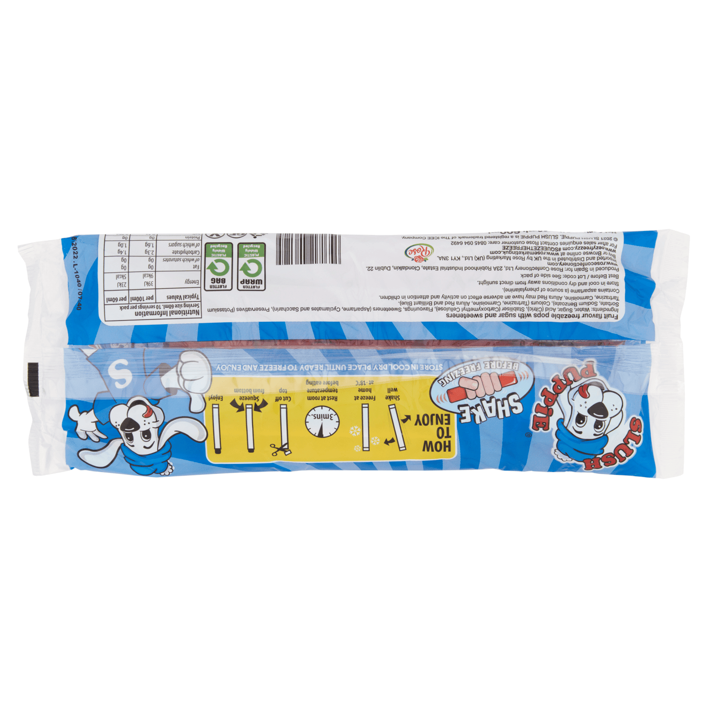 Slush Puppie The Original Squeezee 10 x 60ml (600ml) - UK Food & Drink - 5056192406125