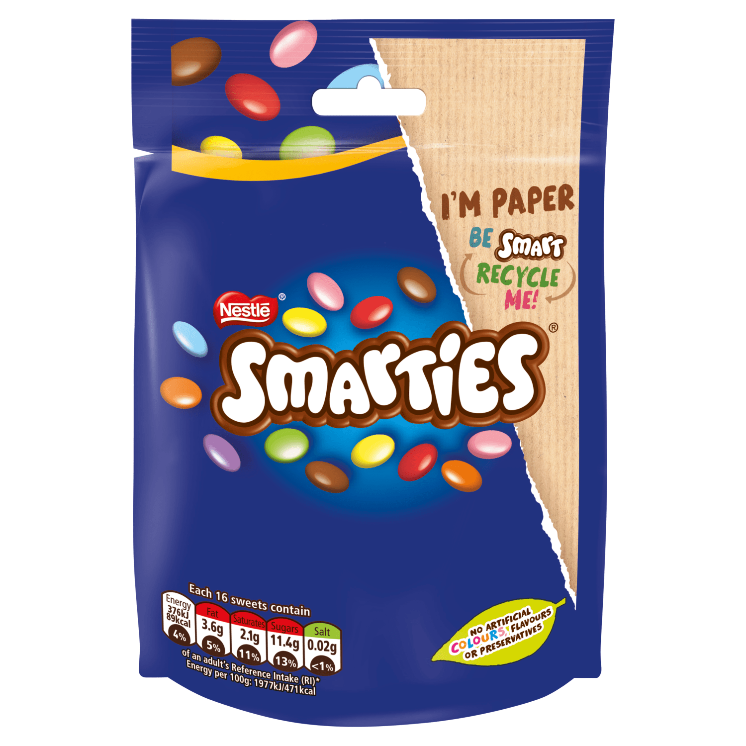 Smarties 105g - UK Food & Drink - 7613039535042
