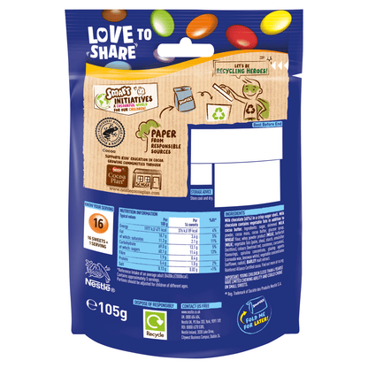 Smarties 105g - UK Food & Drink - 7613039535042