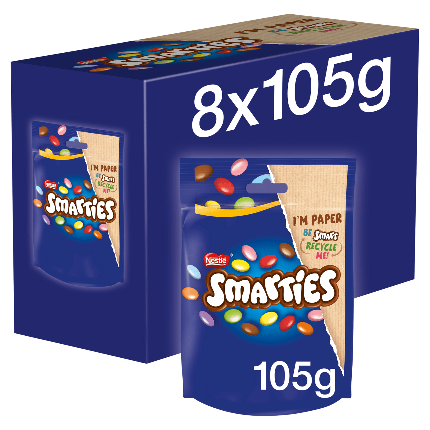 Smarties 105g - UK Food & Drink - 7613039535042