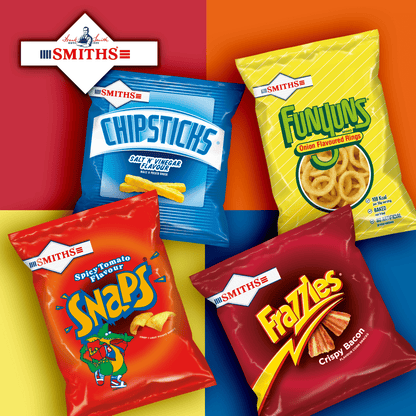 Smiths Frazzles Bacon Crisps Sharing Bag 120g - UK Food & Drink - 5000328334196