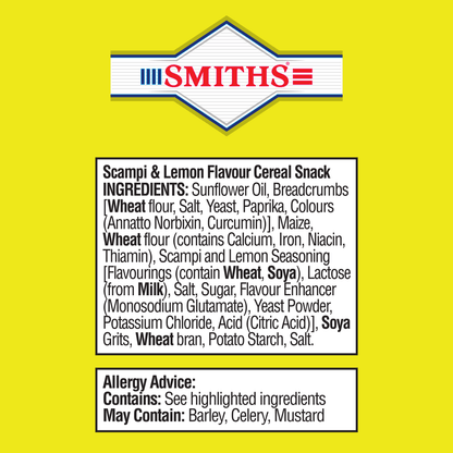 Smiths Fries Scampi & Lemon 27g - UK Food & Drink - 5000328149035
