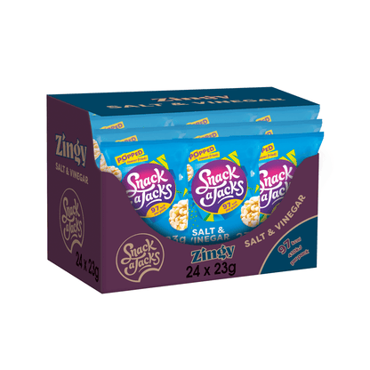 Snack a Jacks Salt & Vinegar Rice Cakes Crisps 23g - UK Food & Drink - 5000328111780