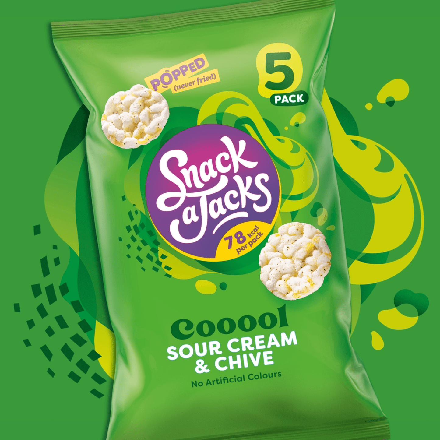 Snack a Jacks Sour Cream & Chive Rice Cakes Crisps 23g - UK Food & Drink - 5000328111865