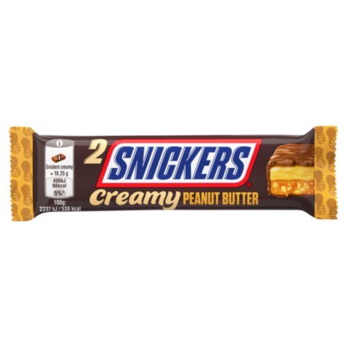 Snickers 2 Creamy Peanut Butter 2 x 18.25g (36.5g) - UK Food & Drink - 5900951310379