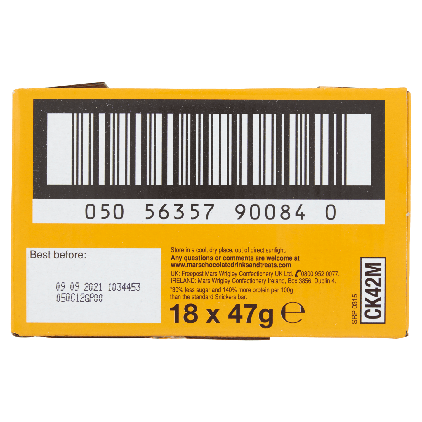 Snickers Protein Peanut Butter Flavour 47g - UK Food & Drink - 5056357900857