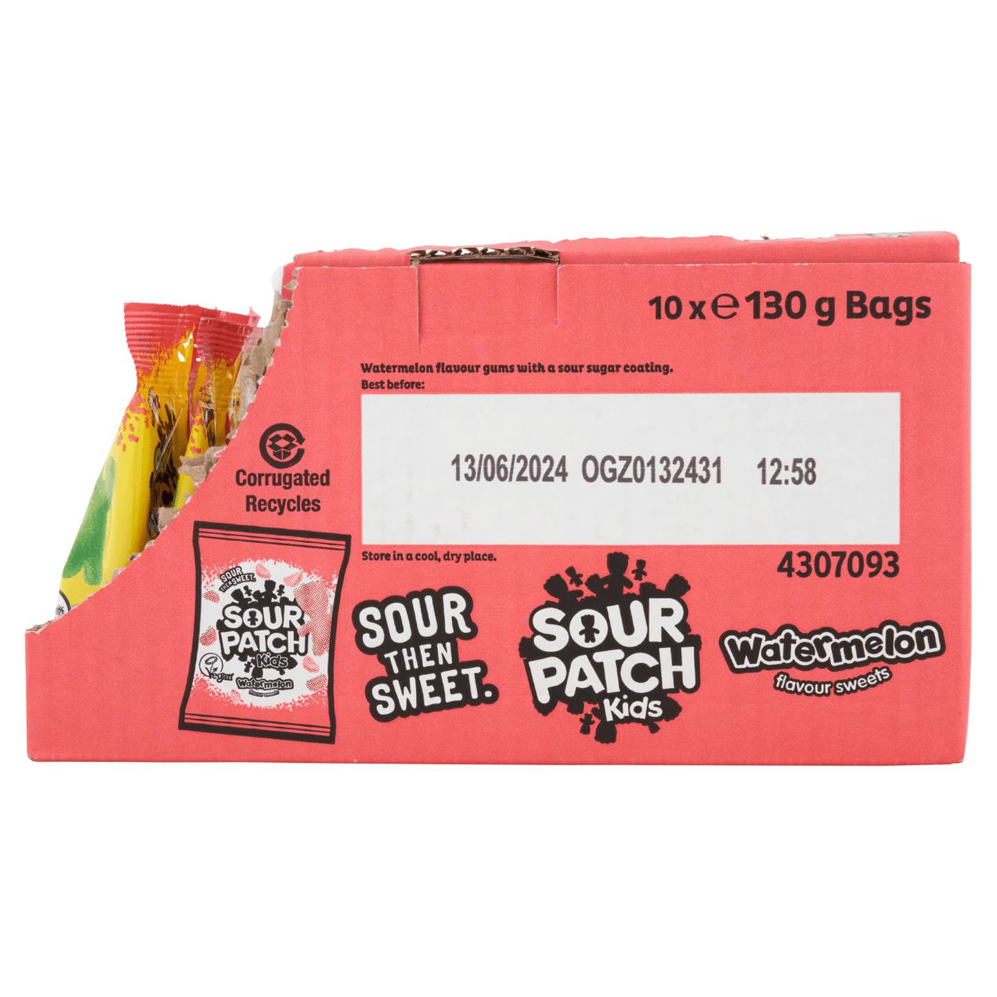 Sour Patch Kids Watermelon Flavour Sweets 130g - UK Food & Drink - 7622202009198