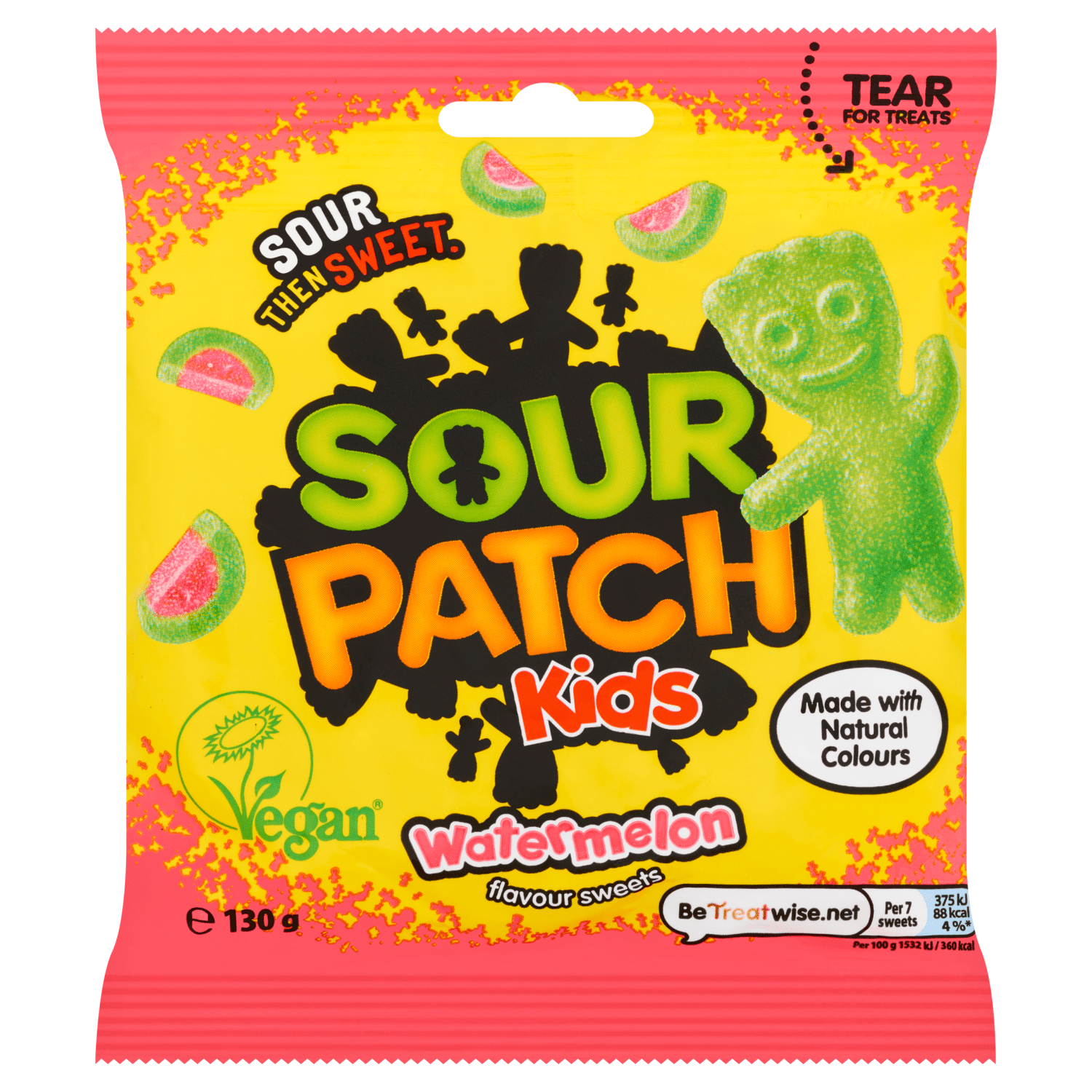 Sour Patch Kids Watermelon Flavour Sweets 130g - UK Food & Drink - 7622202009198