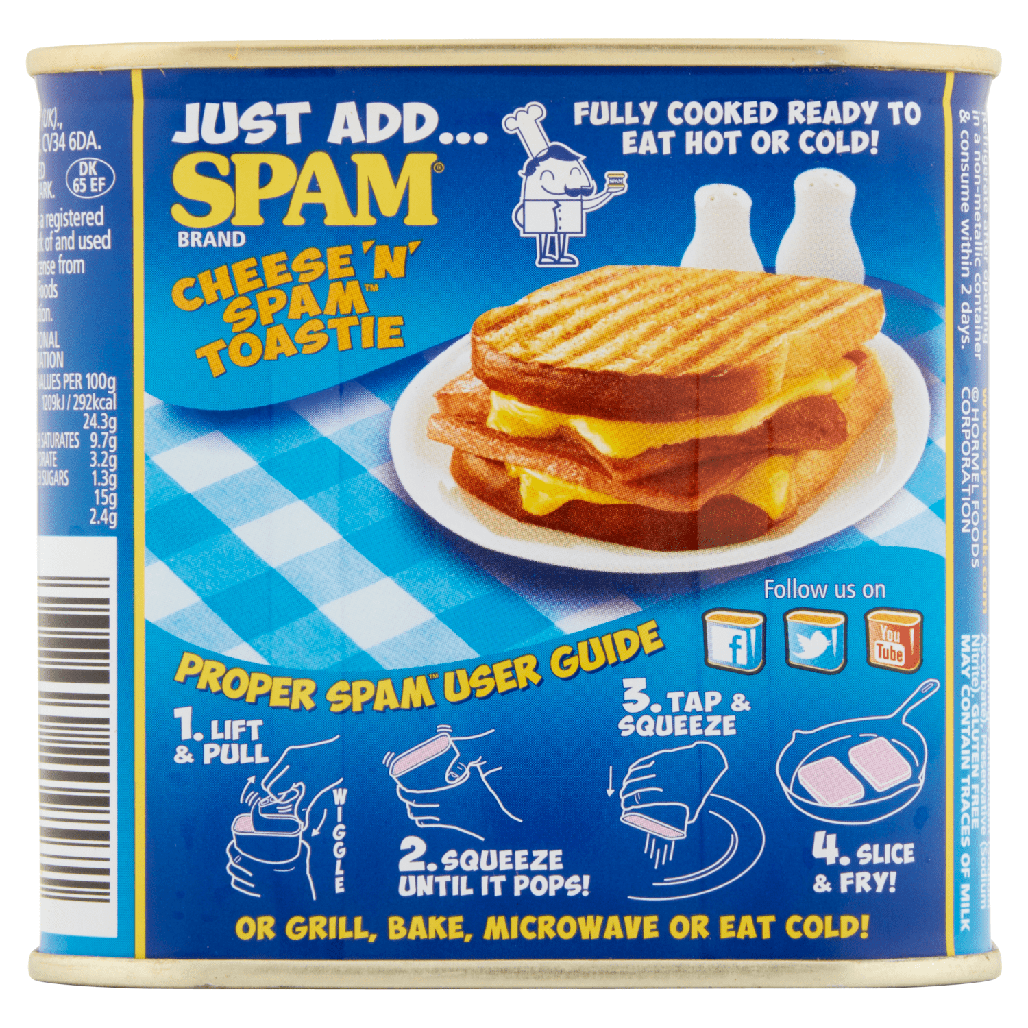 Spam Chopped Pork And Ham 340g - UK Food & Drink - 37600209571