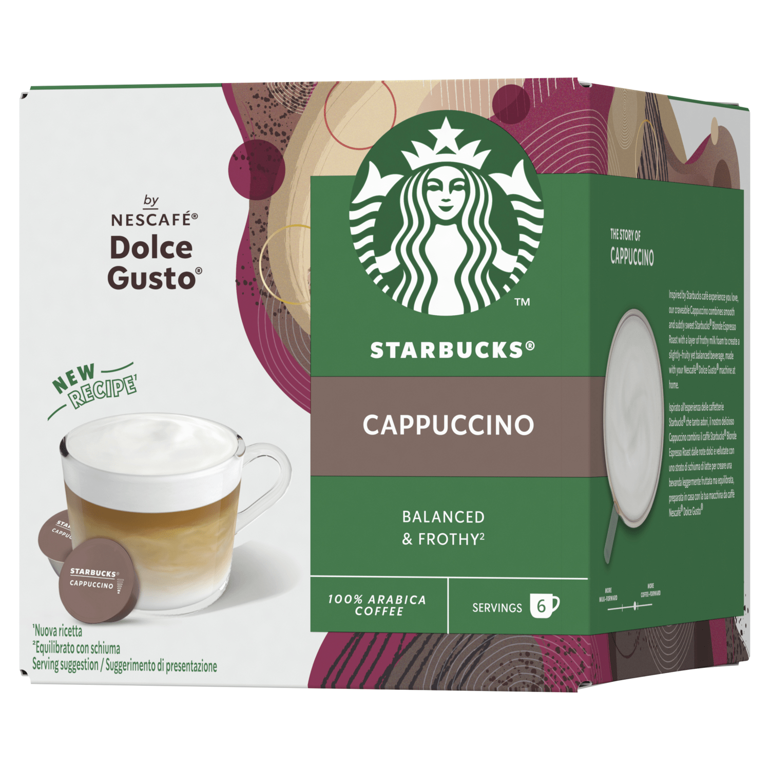 Starbucks 12 Cappuccino Coffee Pods 120g - UK Food & Drink - 7613036927017