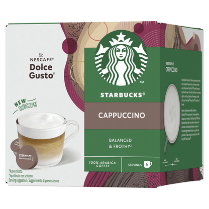 Starbucks 12 Cappuccino Coffee Pods 120g - UK Food & Drink - 7613036927017