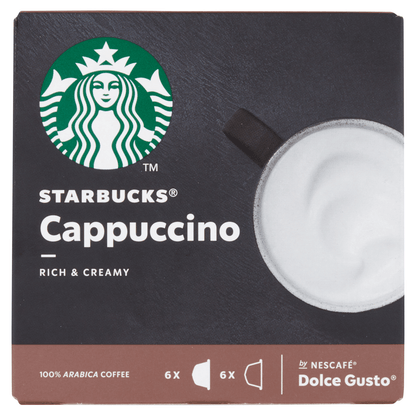Starbucks 12 Cappuccino Coffee Pods 120g - UK Food & Drink - 7613036927017