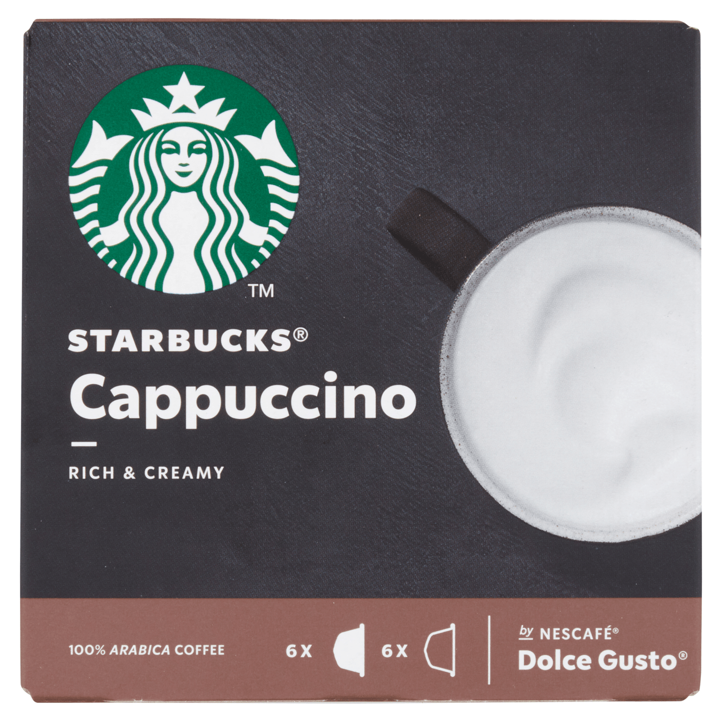 Starbucks 12 Cappuccino Coffee Pods 120g - UK Food & Drink - 7613036927017