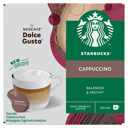 Starbucks 12 Cappuccino Coffee Pods 120g - UK Food & Drink - 7613036927017