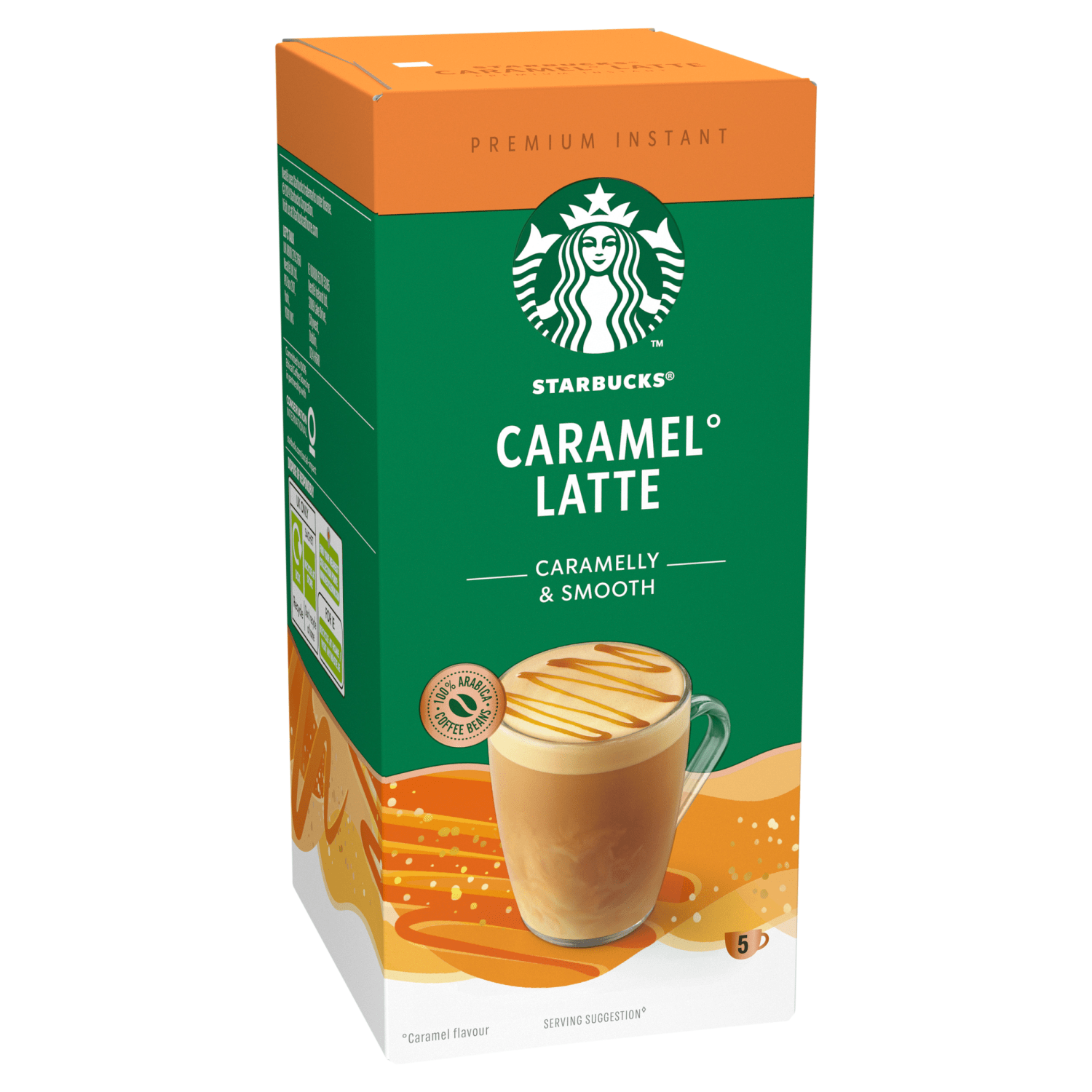Starbucks Caramel Latte 5 x 23g (115g) - UK Food & Drink - 8445290041302