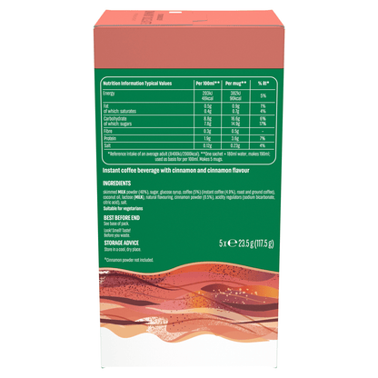 Starbucks Premium Instant Cinnamon Dolce Latte 5 x 23.5g (117.5g) - UK Food & Drink - 8445290231796