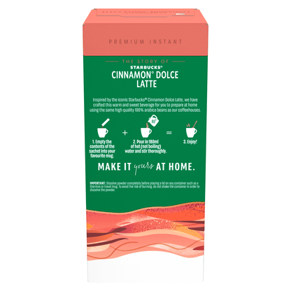 Starbucks Premium Instant Cinnamon Dolce Latte 5 x 23.5g (117.5g) - UK Food & Drink - 8445290231796