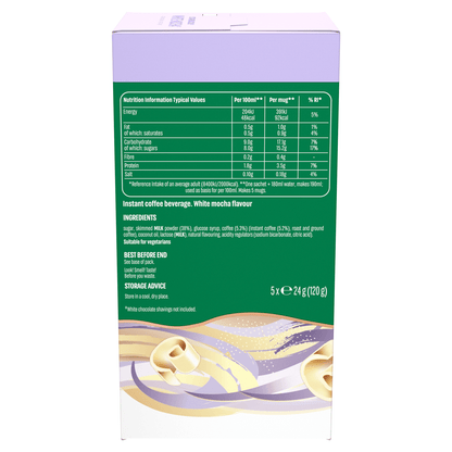 Starbucks Premium Instant White Mocha 5 x 24g (120g) - UK Food & Drink - 8445290224507