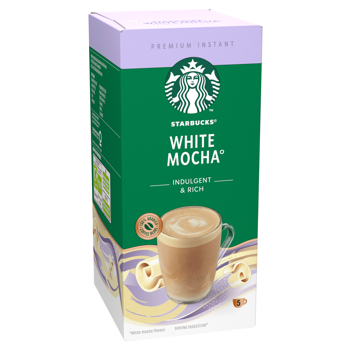 Starbucks Premium Instant White Mocha 5 x 24g (120g) - UK Food & Drink - 8445290224507