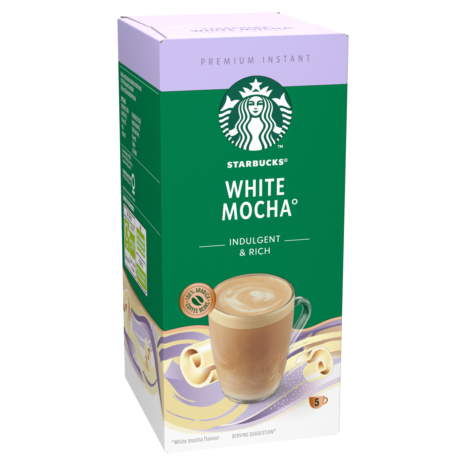 Starbucks Premium Instant White Mocha 5 x 24g (120g) - UK Food & Drink - 8445290224507