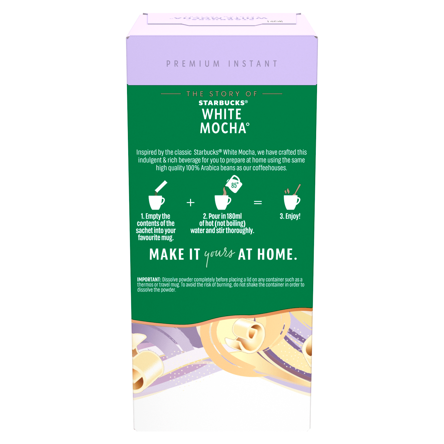 Starbucks Premium Instant White Mocha 5 x 24g (120g) - UK Food & Drink - 8445290224507