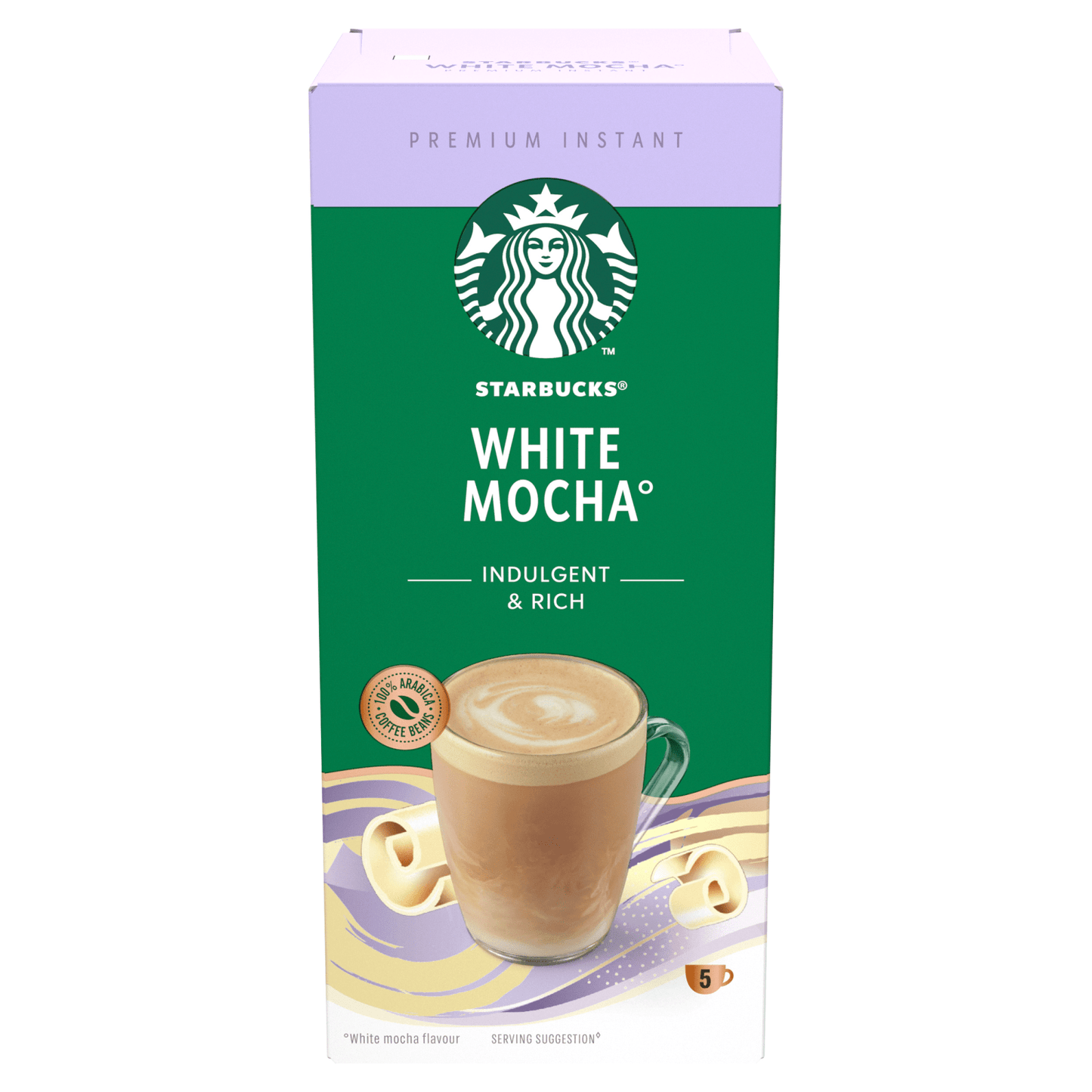 Starbucks Premium Instant White Mocha 5 x 24g (120g) - UK Food & Drink - 8445290224507