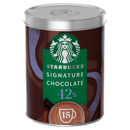 STARBUCKS SIGNATURE CHOCOLATE 42% Cocoa Hot Chocolate Powder 330g Tin - UK Food & Drink - 7613287598998