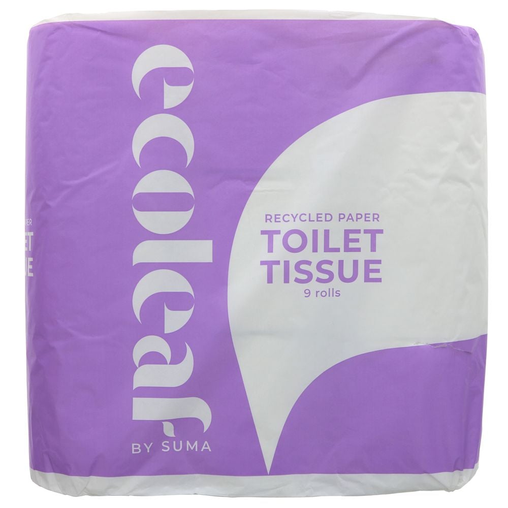 Suma Ecoleaf Toilet Tissue 9 pack - UK Food & Drink - 5017601030430