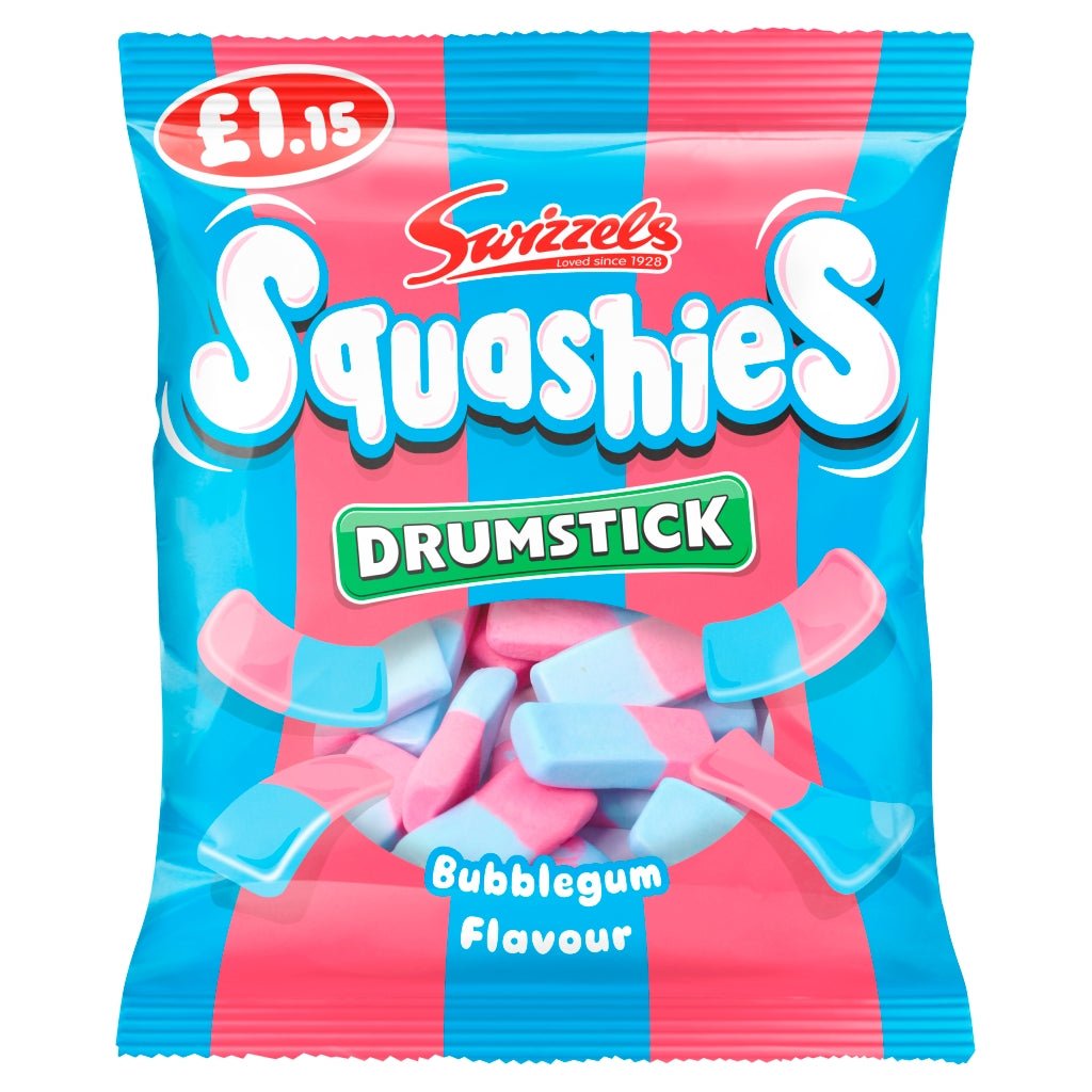 Swizzels Drumstick Squashies Bubblegum Flavour 120g - UK Food & Drink - 5010478230415