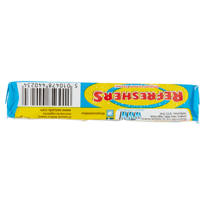 Swizzels Refreshers Lemon Flavour with Fizzy Sherbet Centre 43g - UK Food & Drink - 5010478440234