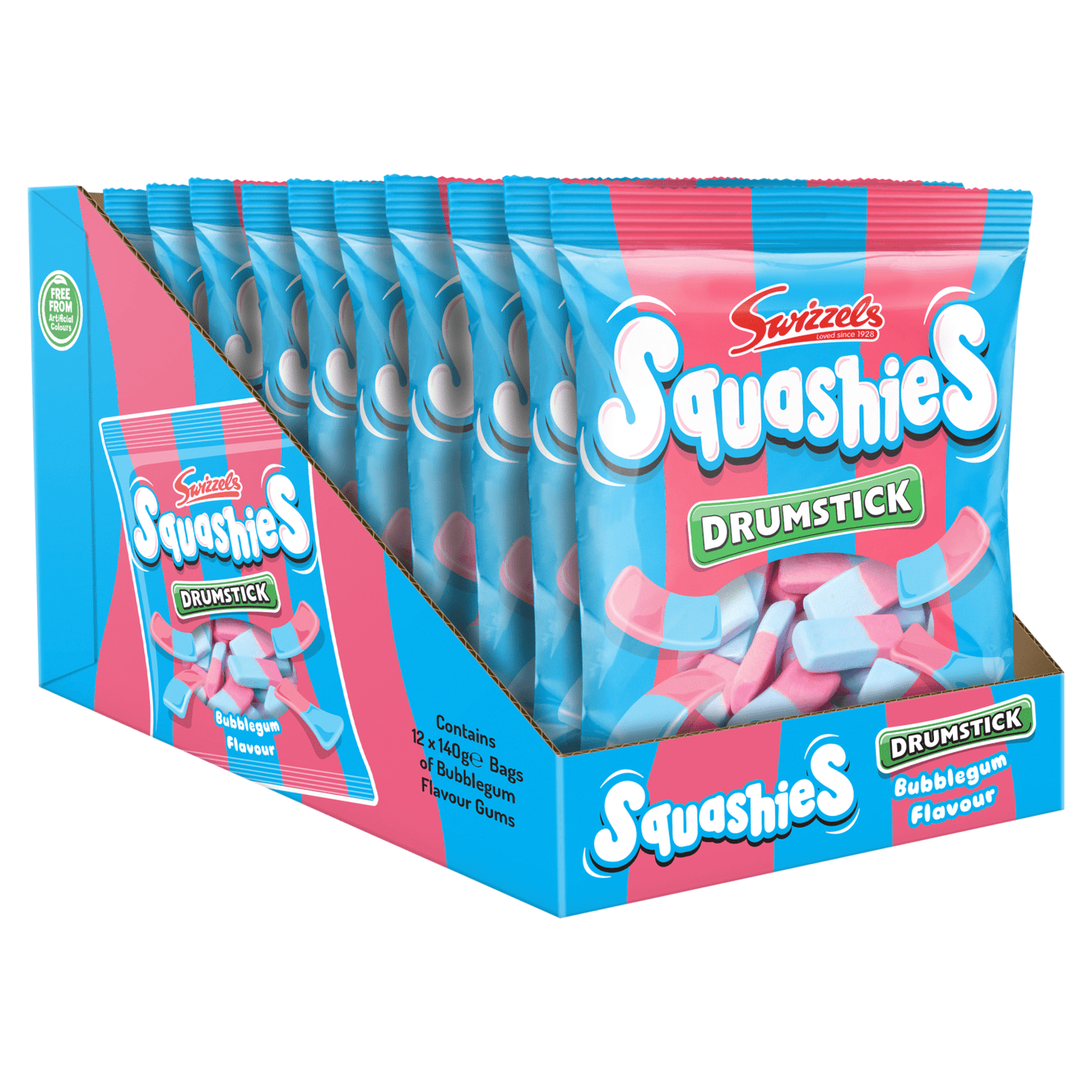 Swizzels Squashies Drumstick Bubblegum√äFlavour 140g - UK Food & Drink - 5010478072084