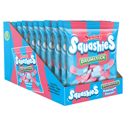 Swizzels Squashies Drumstick Bubblegum√äFlavour 140g - UK Food & Drink - 5010478072084