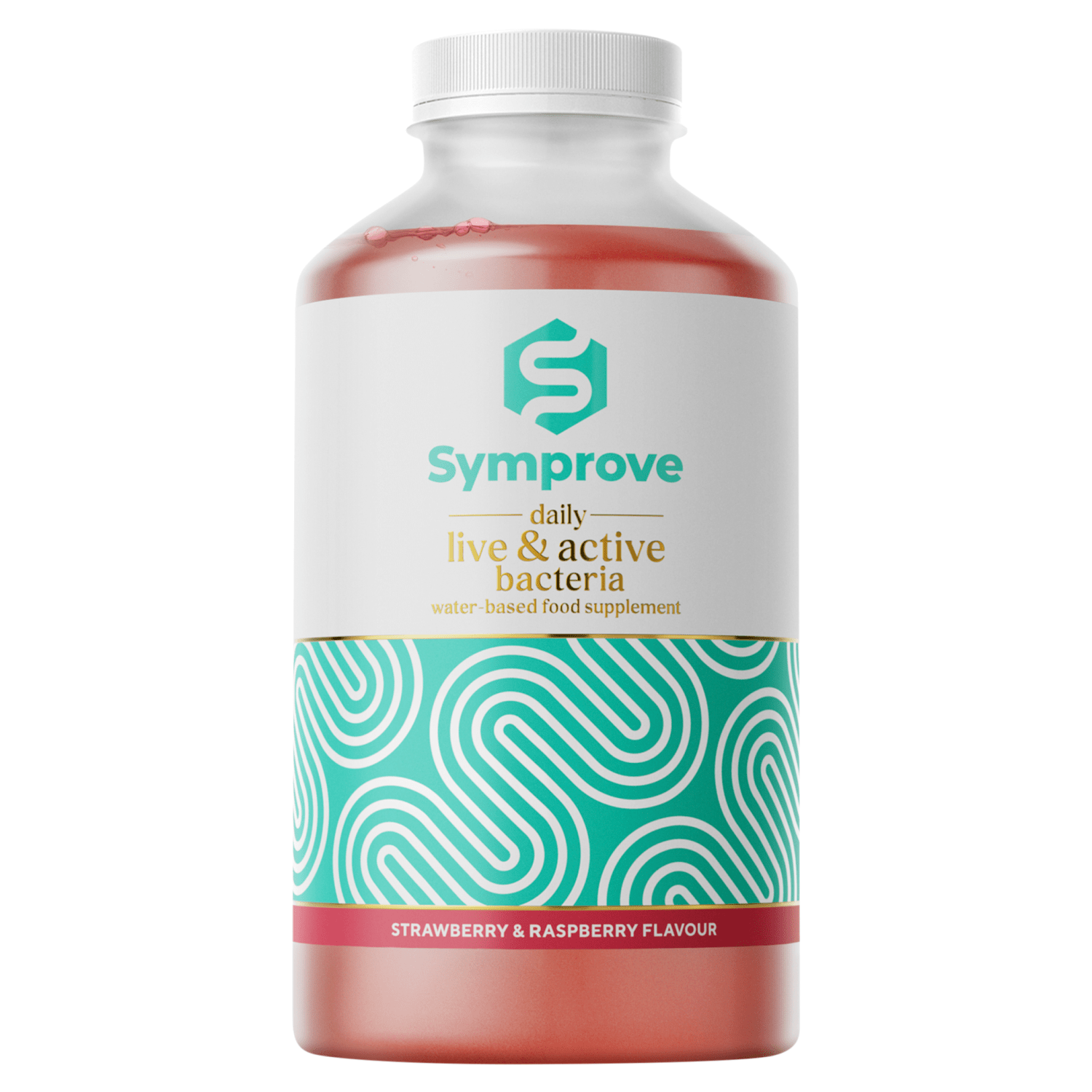 Symprove Strawberry & Raspberry Flavour Water - Based Food Supplement 500ml - UK Food & Drink - 5060221910682