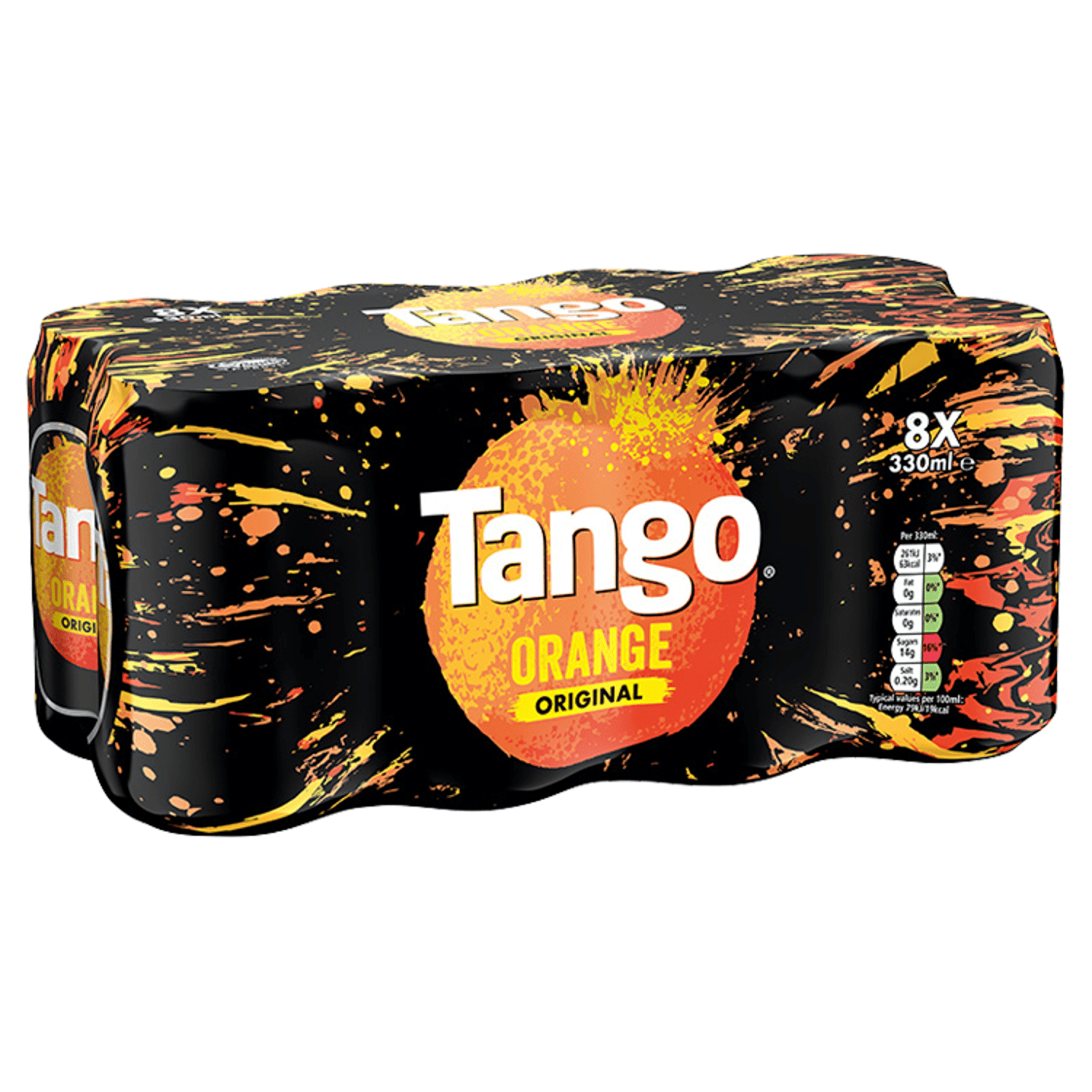 Tango Orange Original Can 8 x 330ml - UK Food & Drink - 5010102113497