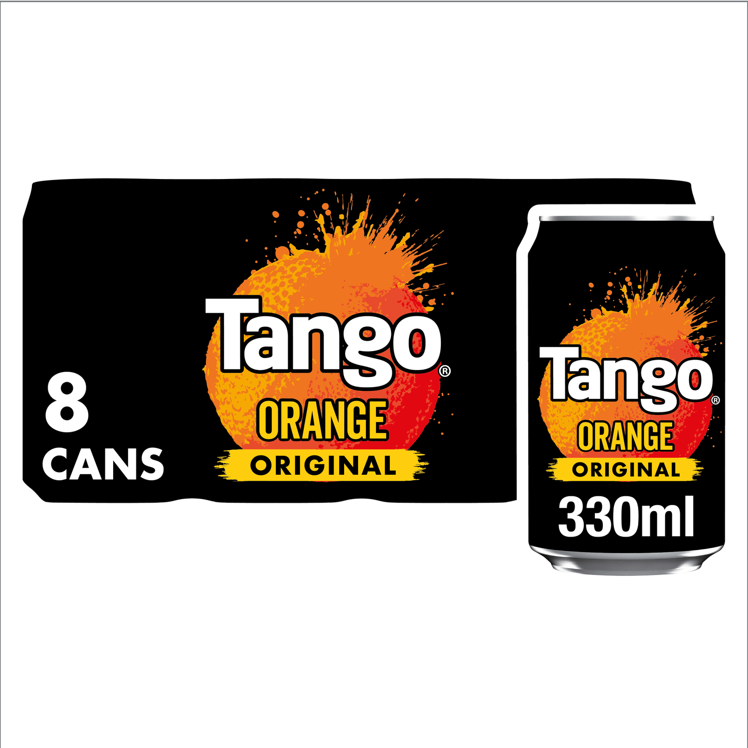 Tango Orange Original Can 8 x 330ml - UK Food & Drink - 5010102113497