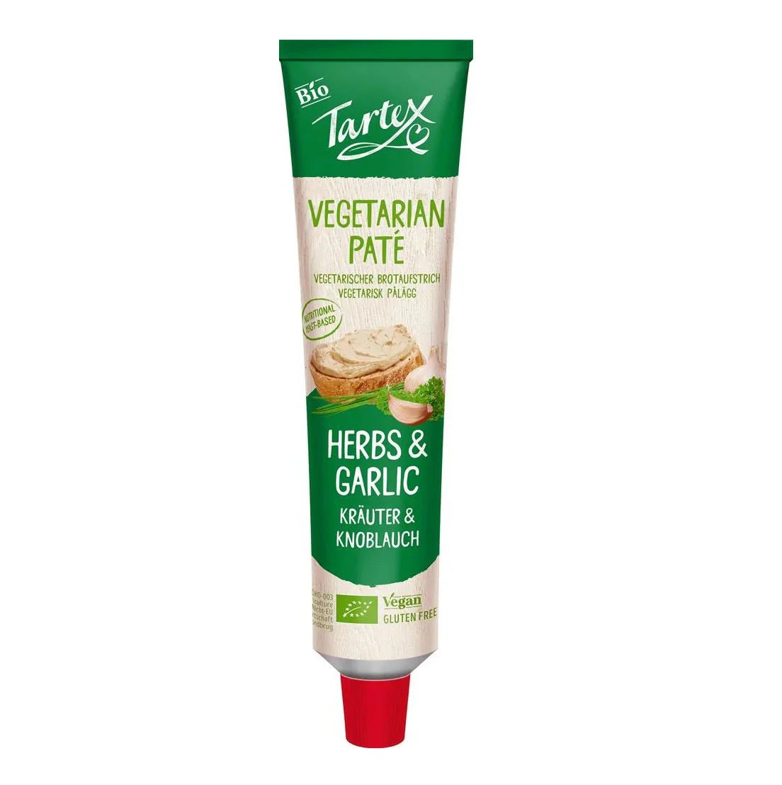 Tartex Yeast Pate Herbs & Garlic - UK Food & Drink - 4005514175073