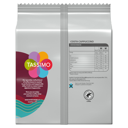 Tassimo 8 Costa Cappuccino 280g - UK Food & Drink - 8711000545324