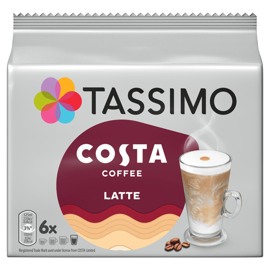 Tassimo Costa 6 Latte 167.4g - UK Food & Drink - 8711000545393