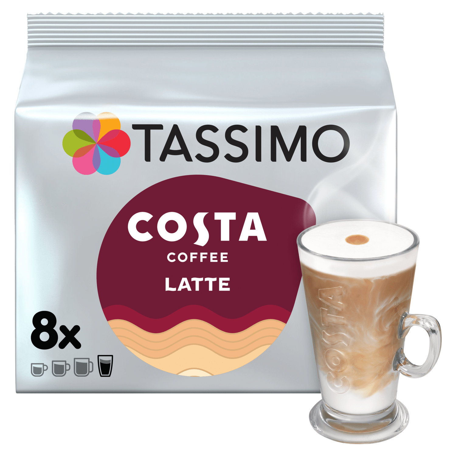 Tassimo Costa Latte 223.2g - UK Food & Drink - 8711000545416