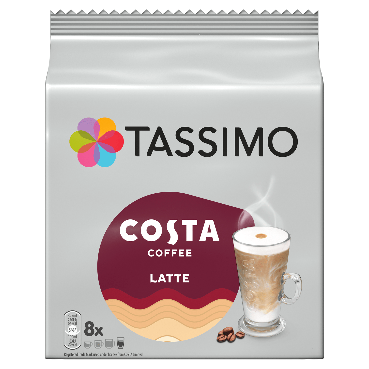 Tassimo Costa Latte 223.2g - UK Food & Drink - 8711000545416