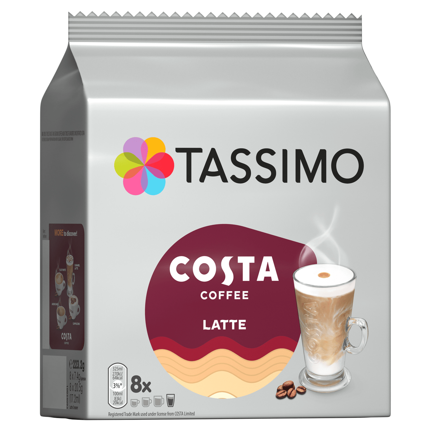 Tassimo Costa Latte 223.2g - UK Food & Drink - 8711000545416