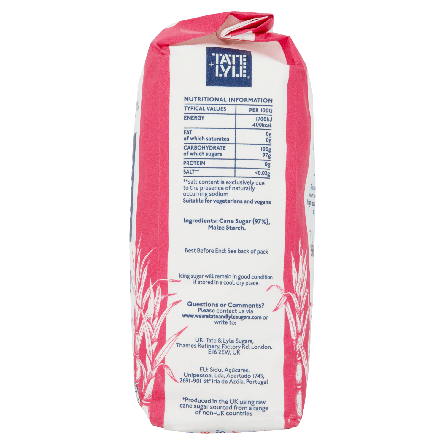 Tate & Lyle Cane Icing Sugar 1kg - UK Food & Drink - 5010115822355