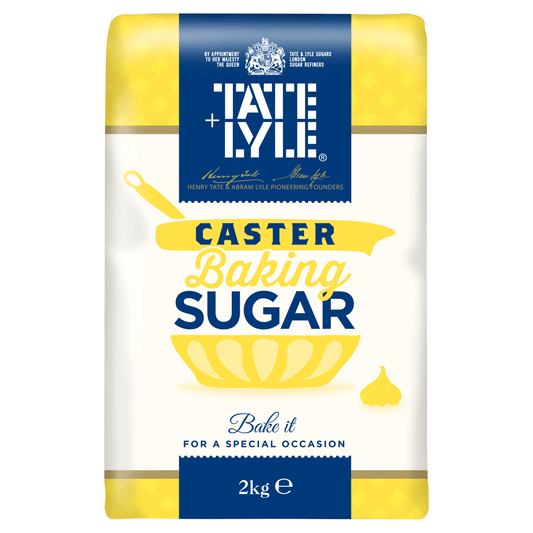 Tate & Lyle Caster Baking Sugar 2kg - UK Food & Drink - 5010115822256