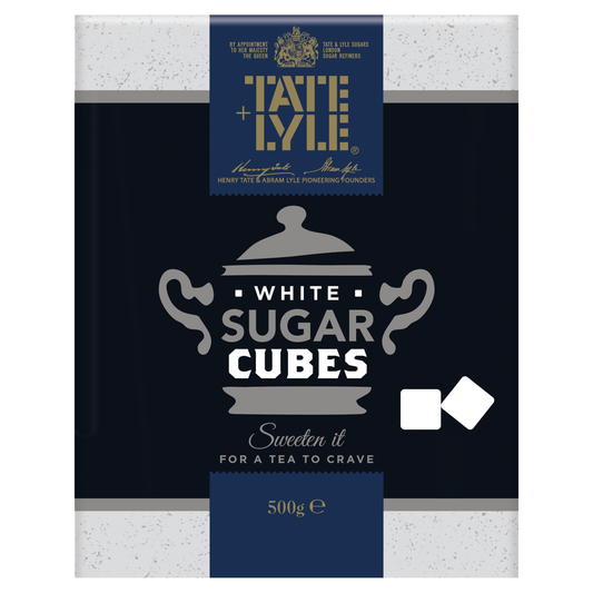 Tate & Lyle Fairtrade Cane Sugar White Cubes 500g - UK Food & Drink - 5010115820863