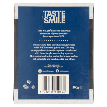 Tate & Lyle Fairtrade Cane Sugar White Cubes 500g - UK Food & Drink - 5010115820863