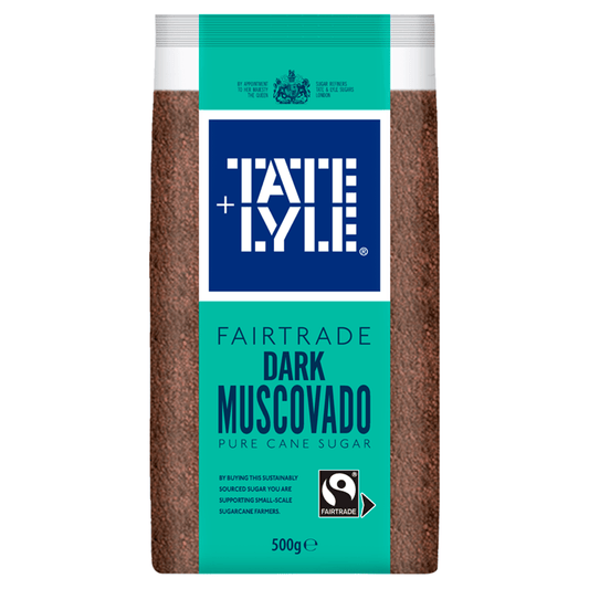Tate + Lyle Fairtrade Dark Muscovado Pure Cane Sugar 500g - UK Food & Drink - 5010115822324