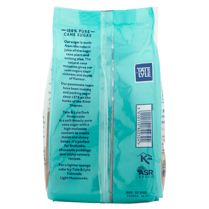 Tate + Lyle Fairtrade Dark Muscovado Pure Cane Sugar 500g - UK Food & Drink - 5010115822324