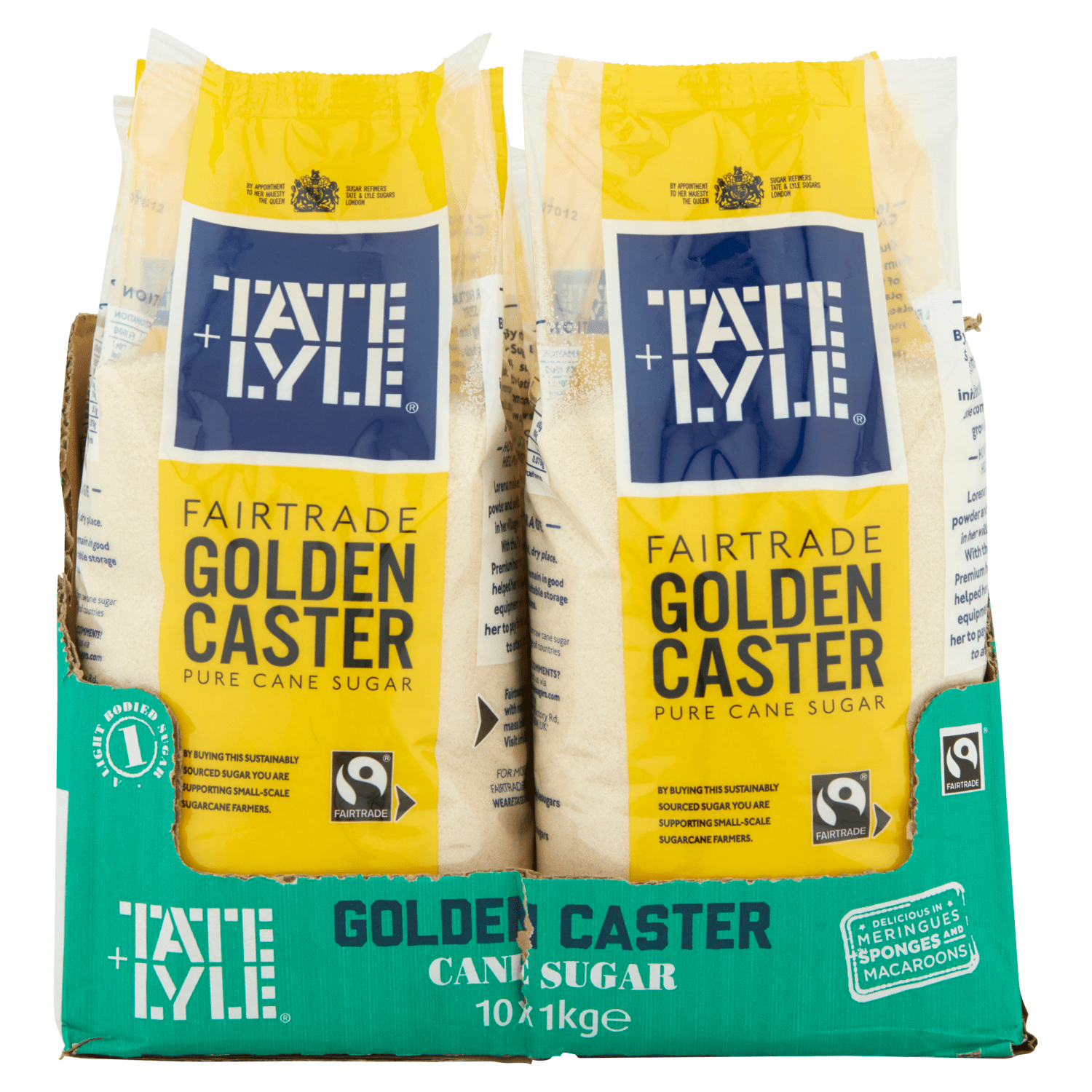 Tate & Lyle Fairtrade Golden Caster Pure Cane Sugar 1kg - UK Food & Drink - 5010115947720