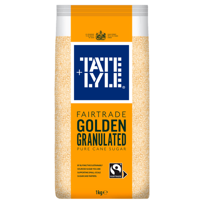 Tate & Lyle Fairtrade Golden Granulated Pure Cane Sugar 1kg - UK Food & Drink - 5010115947713