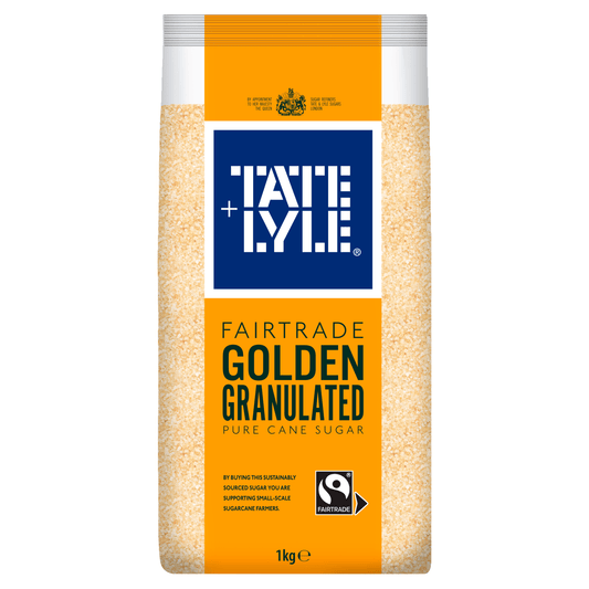 Tate & Lyle Fairtrade Golden Granulated Pure Cane Sugar 1kg - UK Food & Drink - 5010115947713